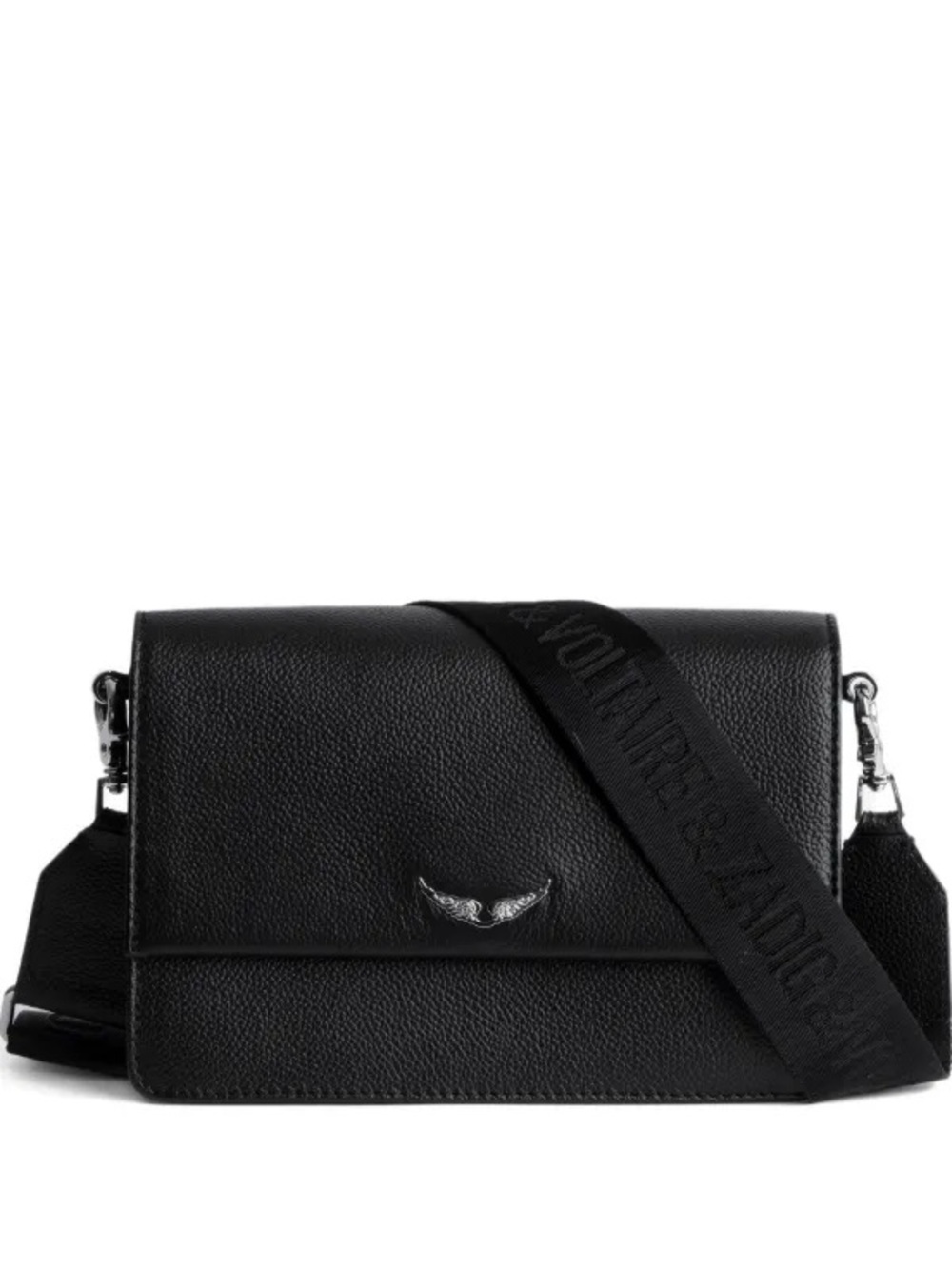 Zadig & Voltaire Lolita Black Leather Crossbody Bag NWT